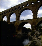 The Pont du Gard bridge